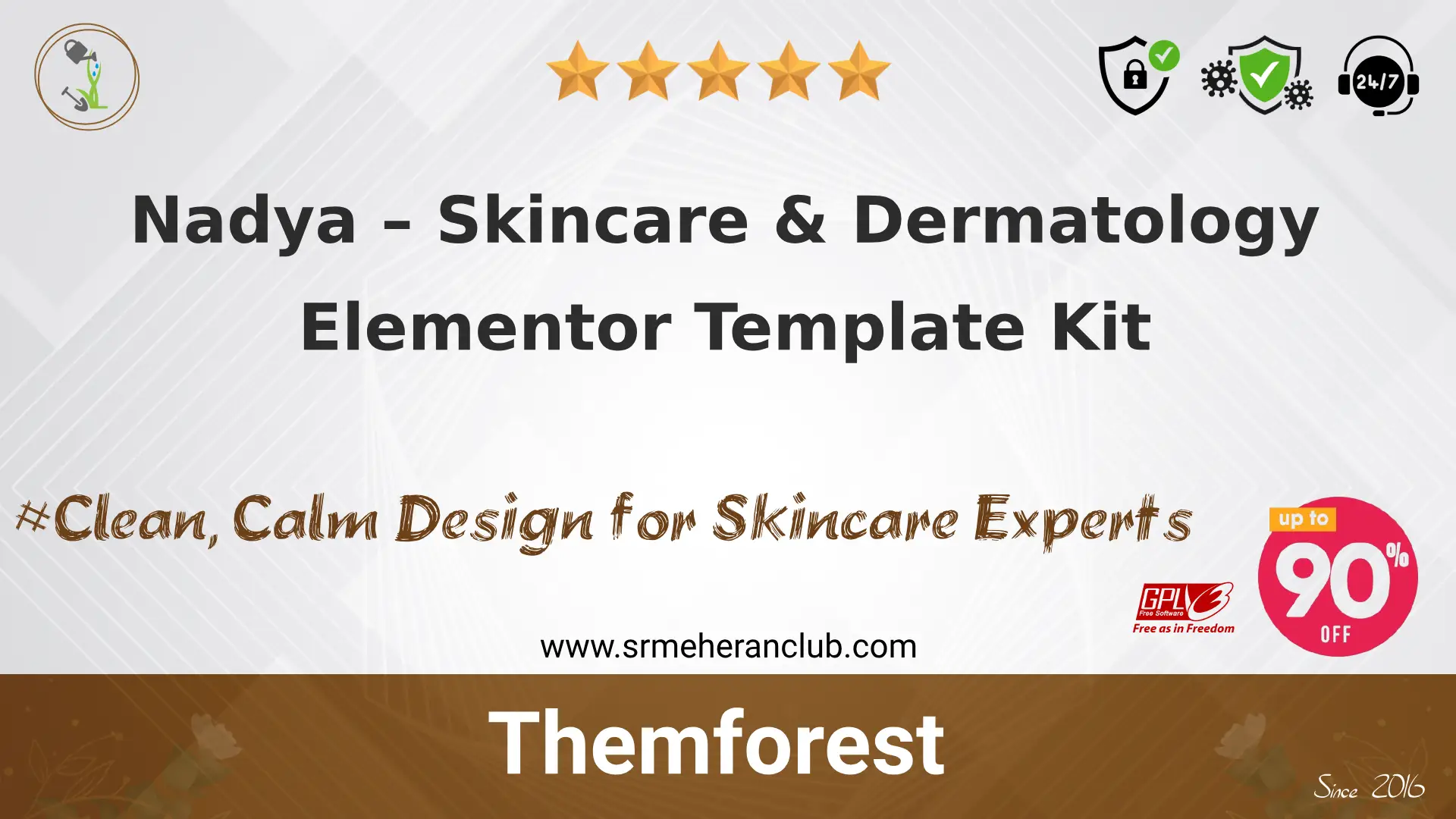 Nadya – Skincare & Dermatology Elementor Template Kit
