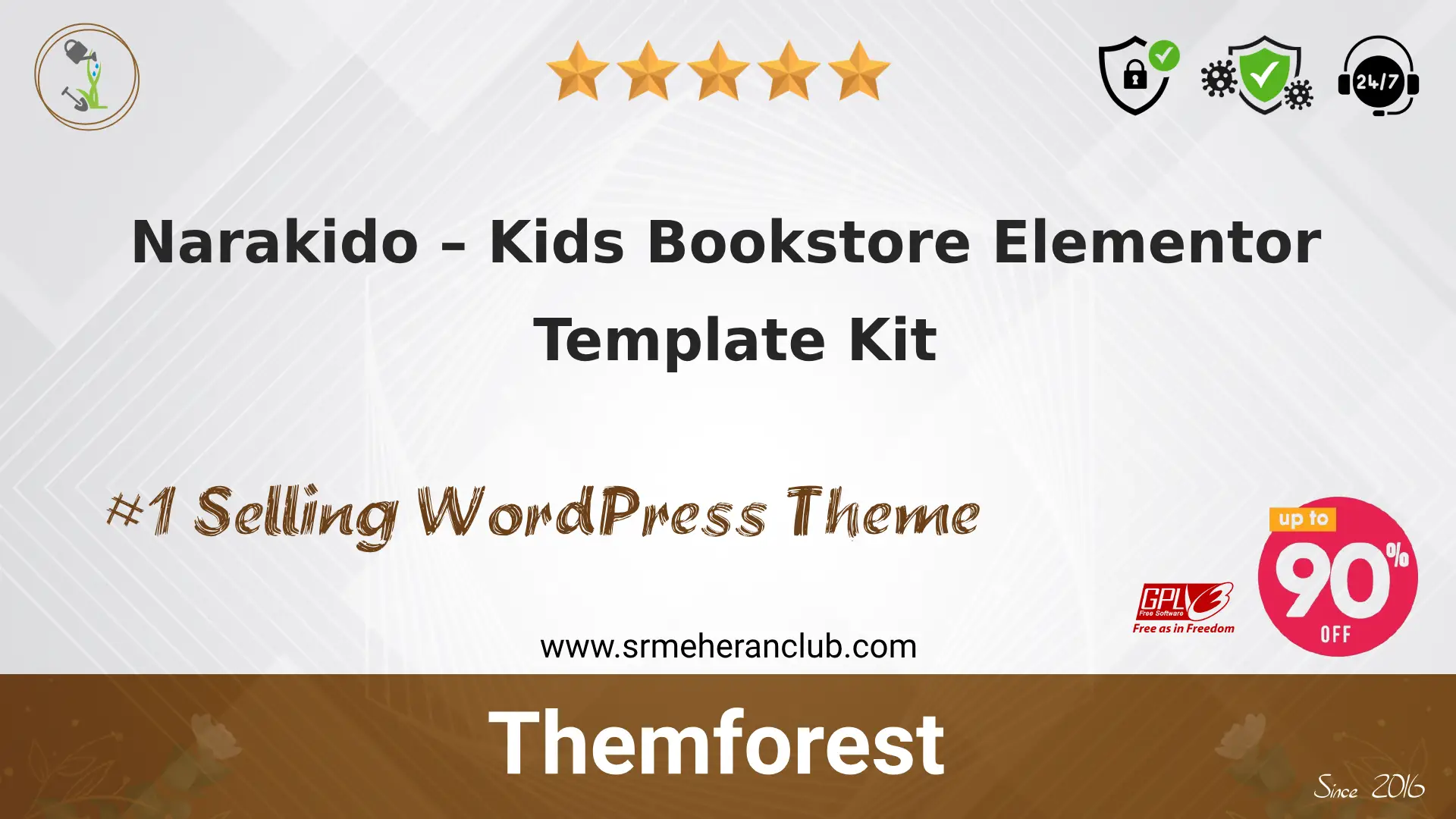 Narakido – Kids Bookstore Elementor Template Kit