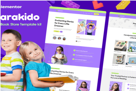 Product Image - Narakido – Kids Bookstore Elementor Template Kit Product Image - Narakido – Kids Bookstore Elementor Template Kit