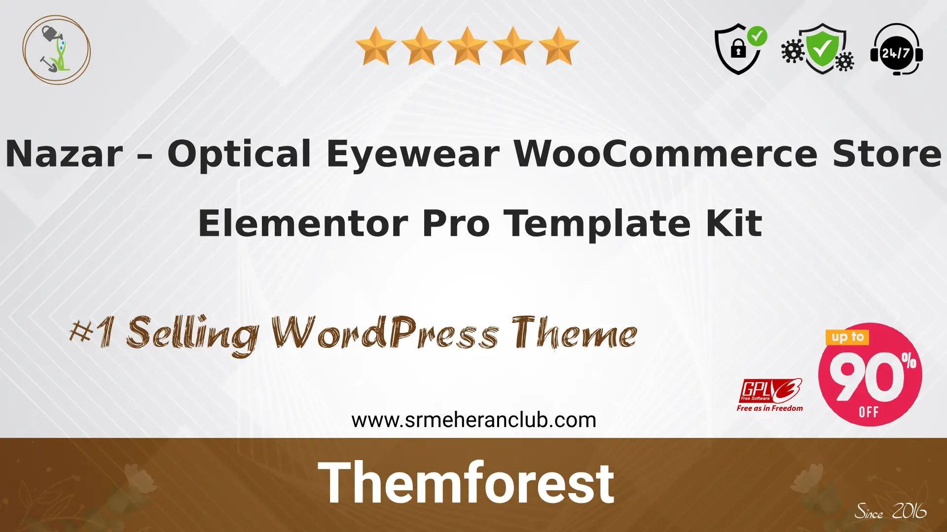 Nazar – Optical Eyewear WooCommerce Store Elementor Pro Template Kit