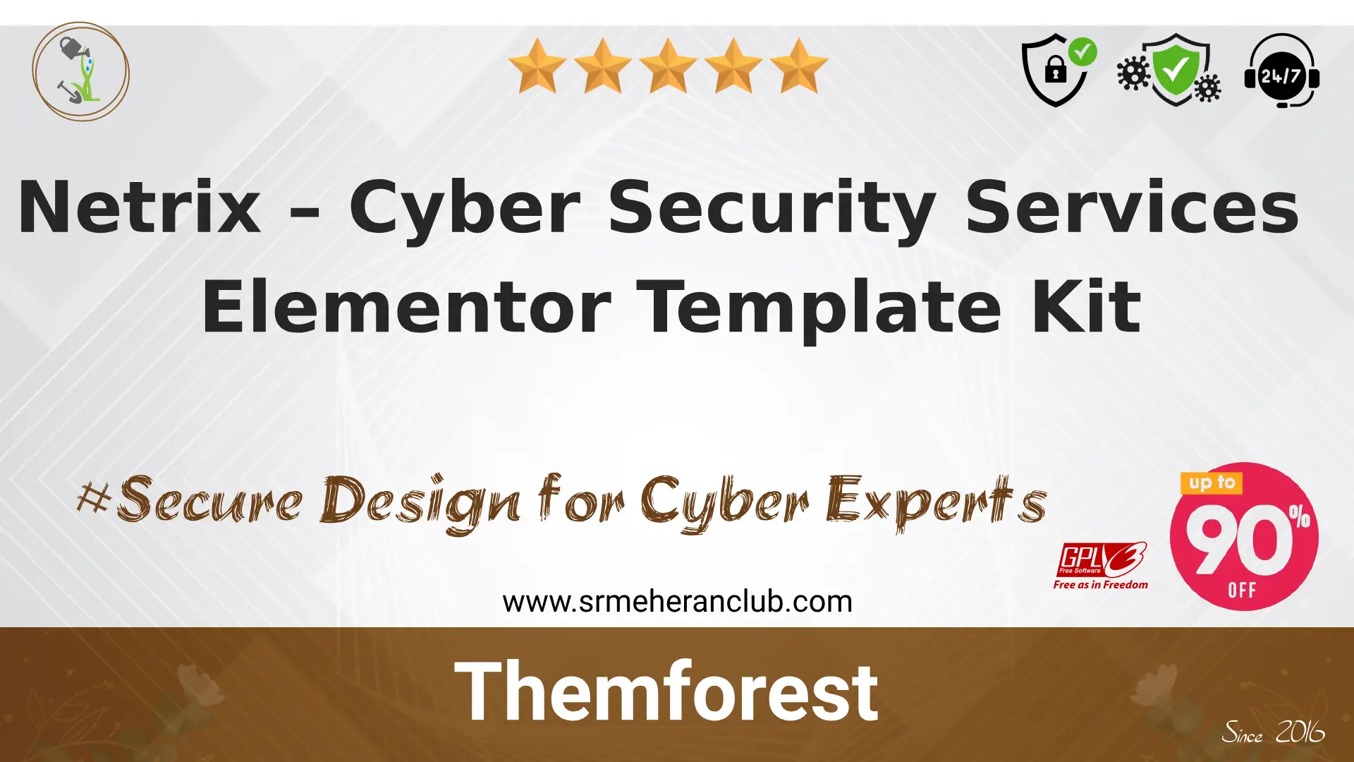 Netrix – Cyber Security Services Elementor Template Kit
