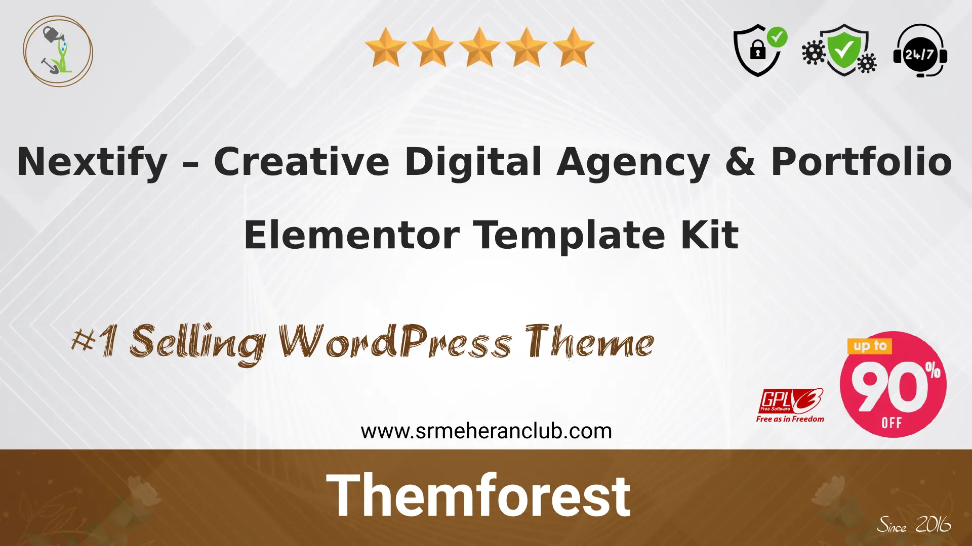 Nextify – Creative Digital Agency & Portfolio Elementor Template Kit