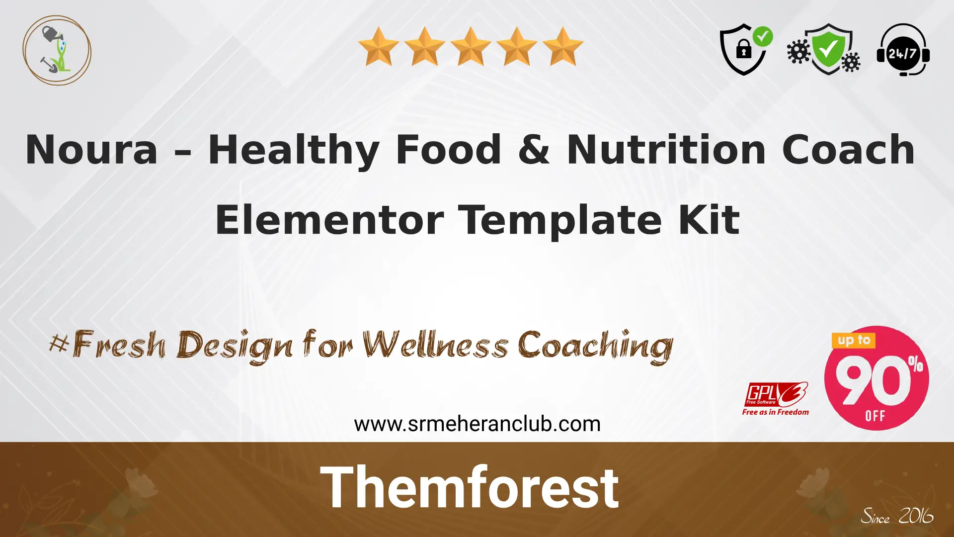 Noura – Healthy Food & Nutrition Coach Elementor Template Kit