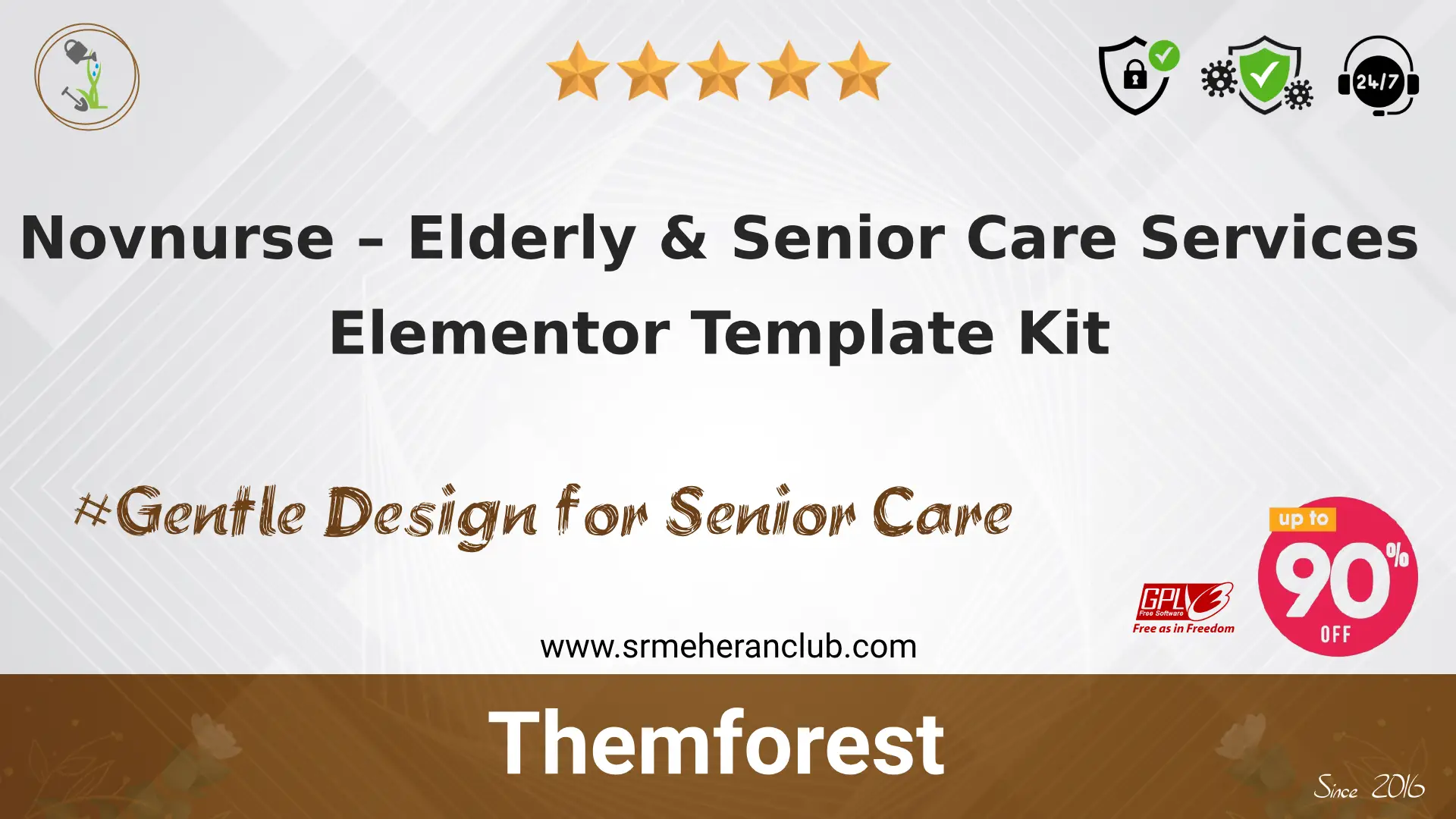 Novnurse – Elderly & Senior Care Services Elementor Template Kit