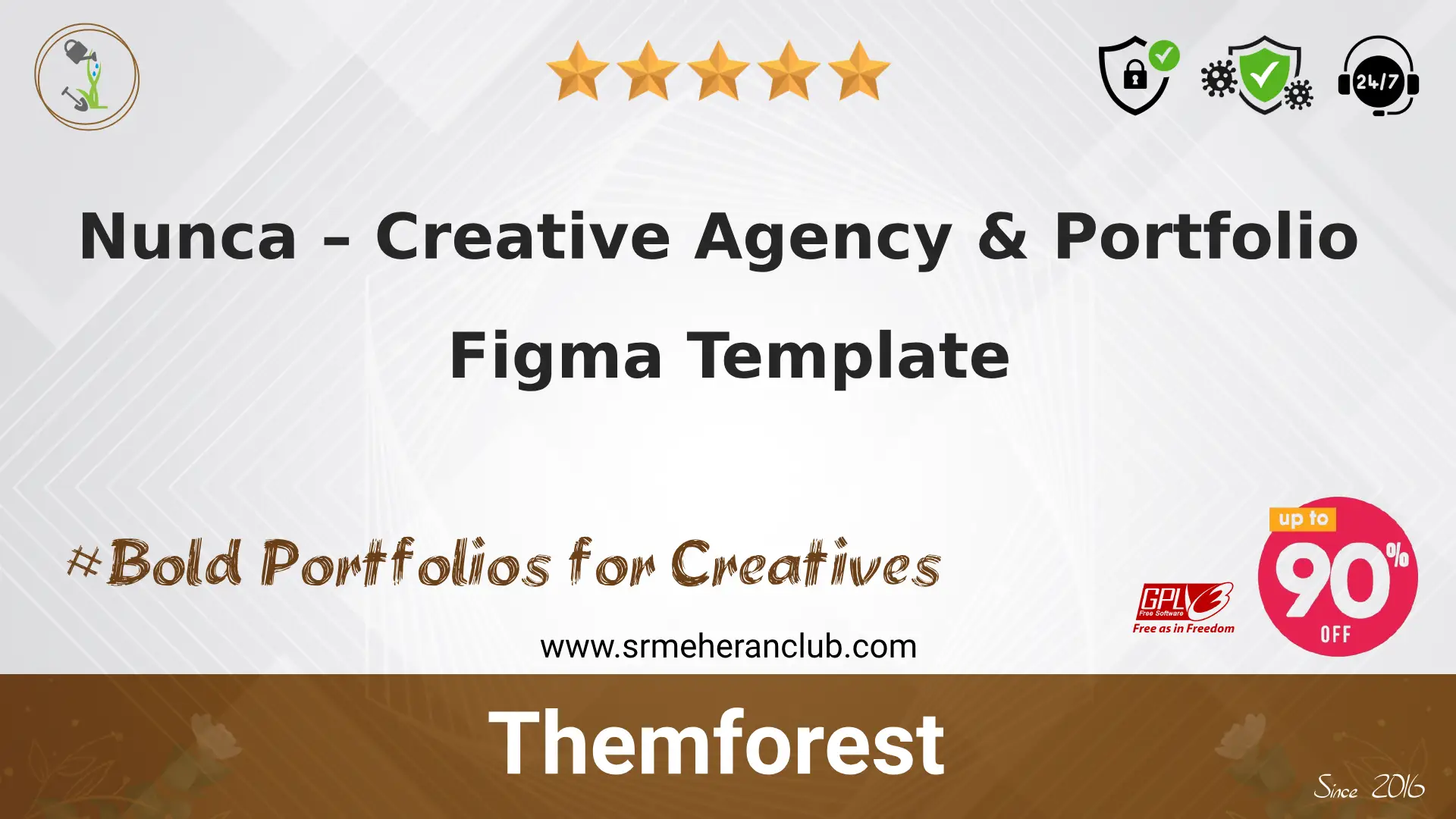 Nunca – Creative Agency & Portfolio Figma Template