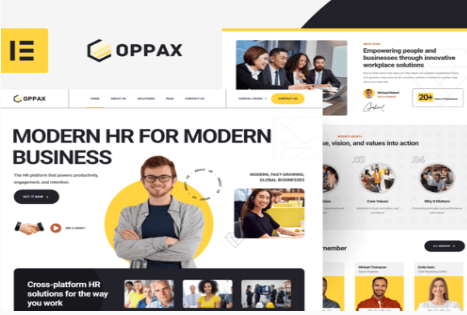 Product Image - Oppax – HR Solutions Elementor Template Kit
