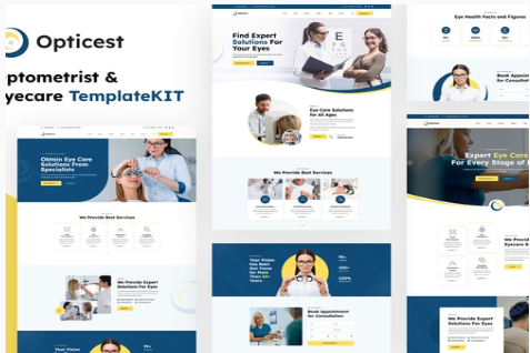Product Image - Opticest – Optometrist & Eyecare Elementor Template Kit
