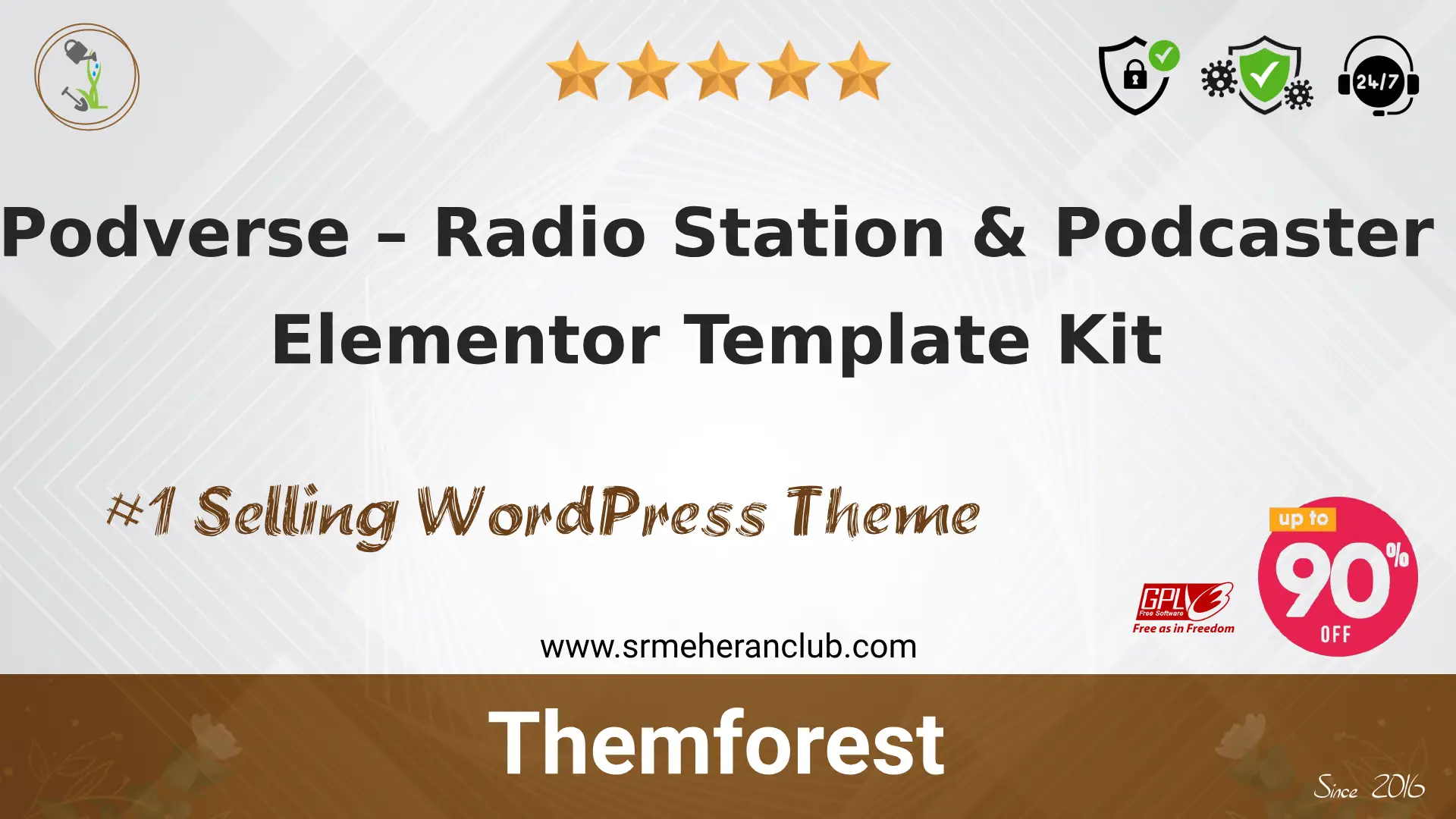 Podverse – Radio Station & Podcaster Elementor Template Kit