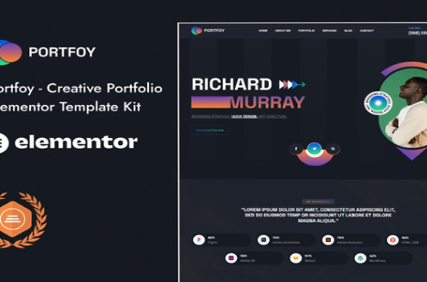 Product Image - Portfoy – Portfolio Elementor Template Kit