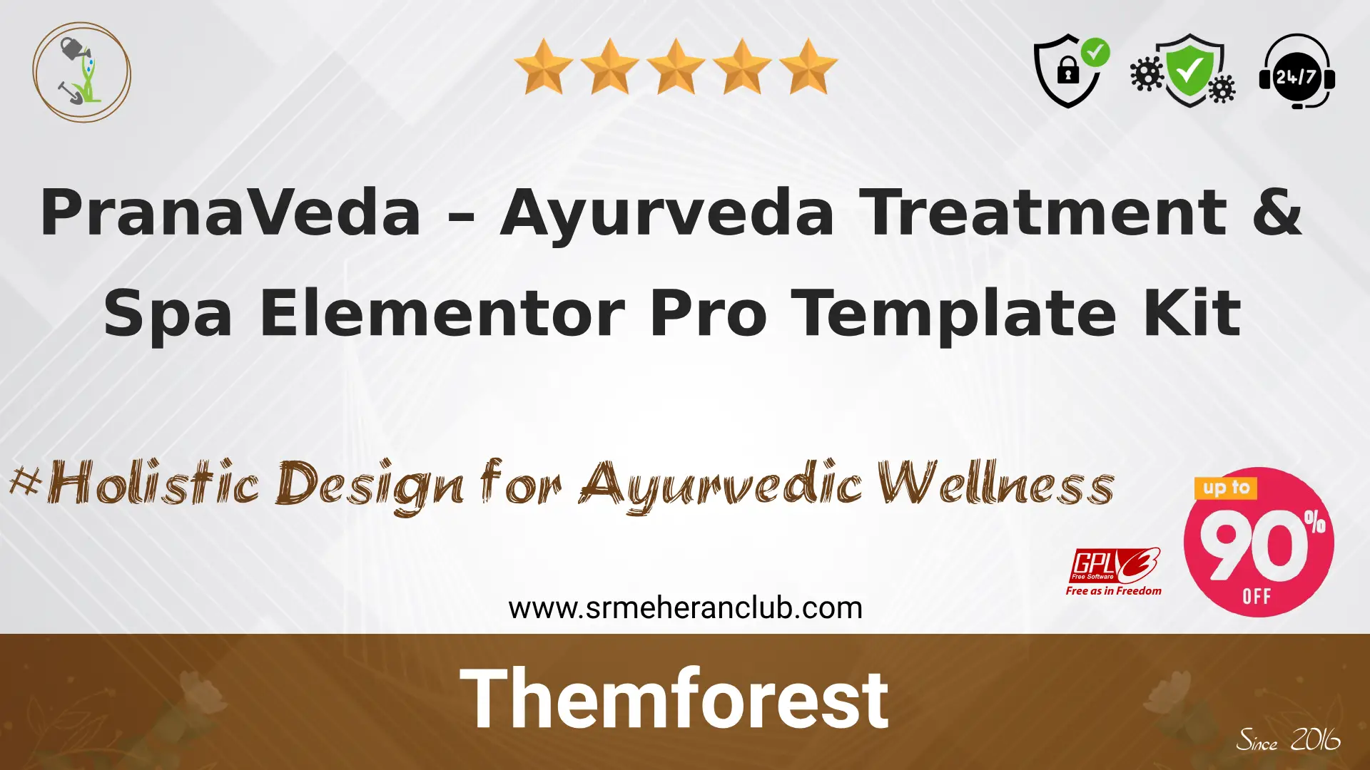 PranaVeda – Ayurveda Treatment & Spa Elementor Pro Template Kit