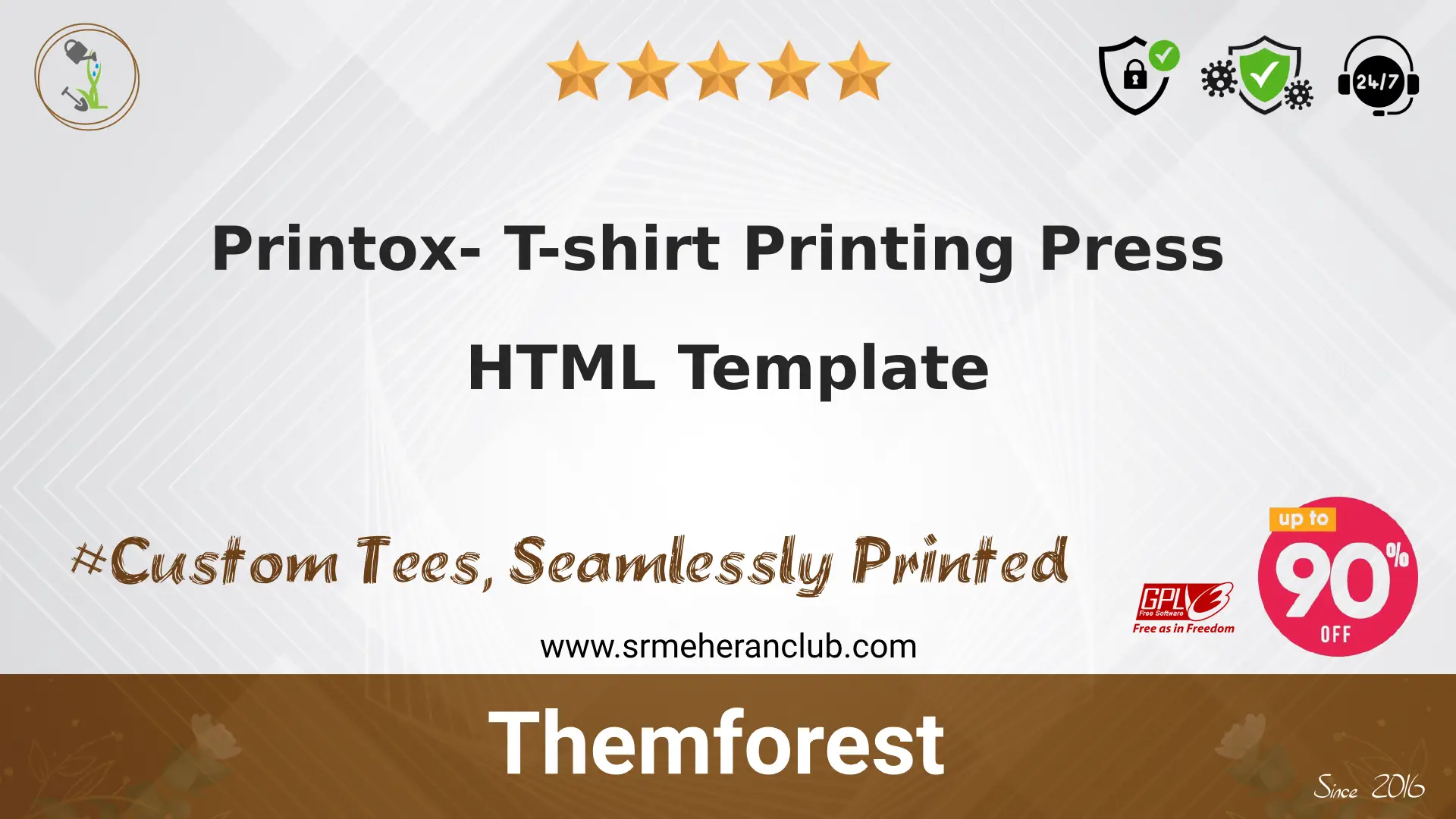 Printox- T-shirt Printing Press HTML Template