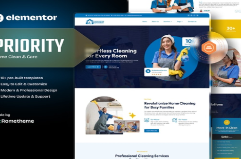 Product Image - Priority – Home Clean and Care Elementor Template Kit