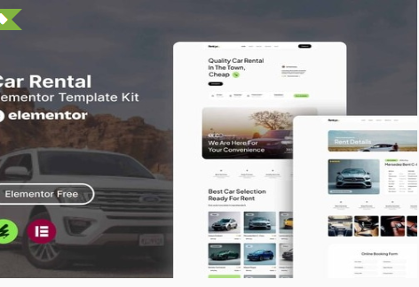 Product Image - Rentcys – Car Rental Elementor Template Kit