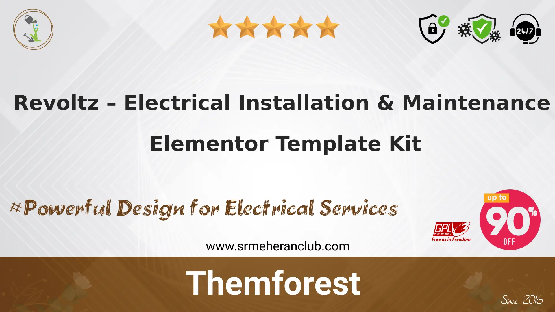 Revoltz – Electrical Installation & Maintenance Elementor Template Kit1.0