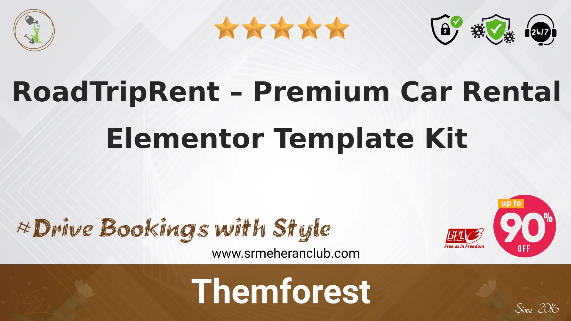 RoadTripRent – Premium Car Rental Elementor Template Kit
