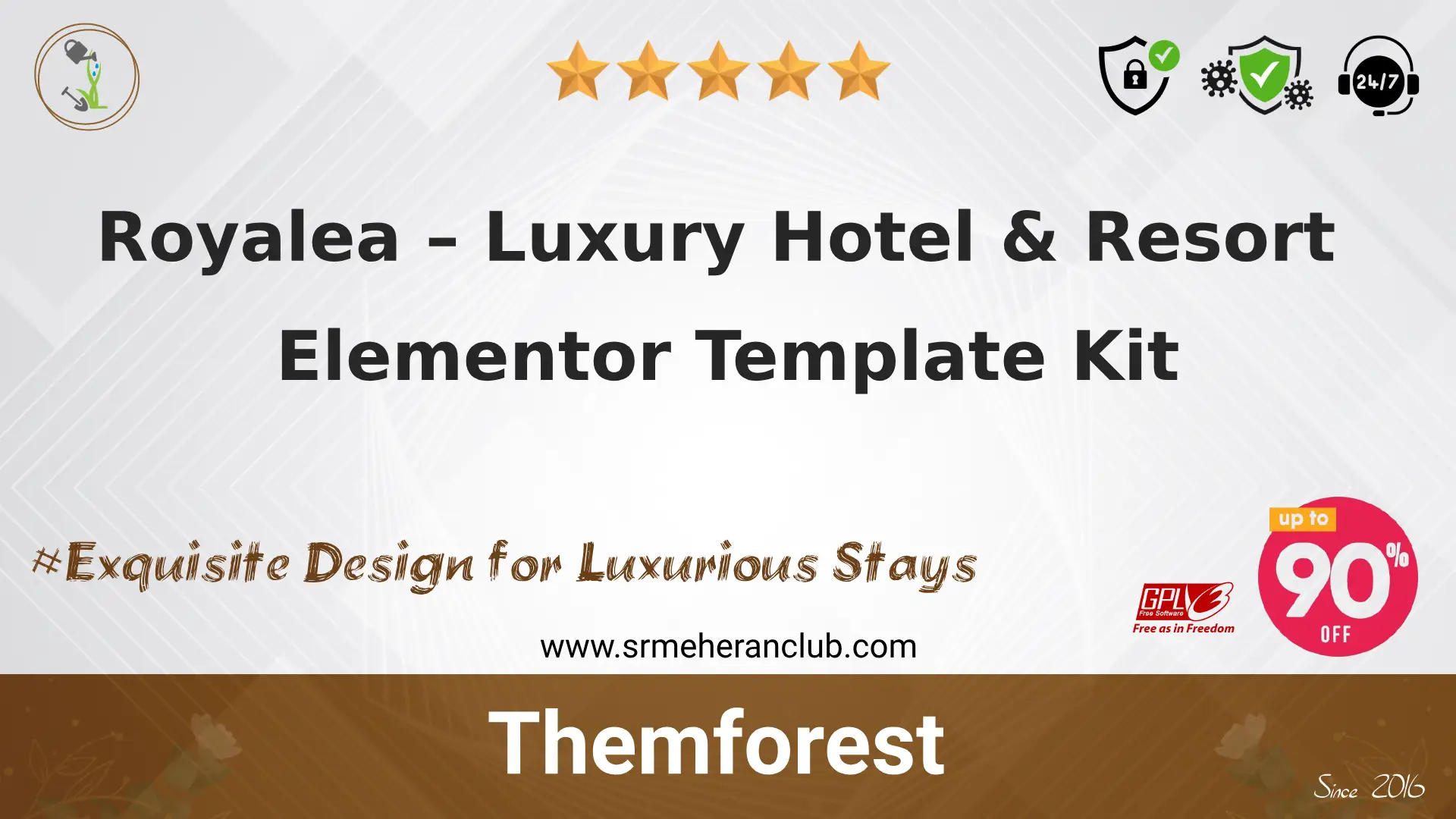 Royalea – Luxury Hotel & Resort Elementor Template Kit