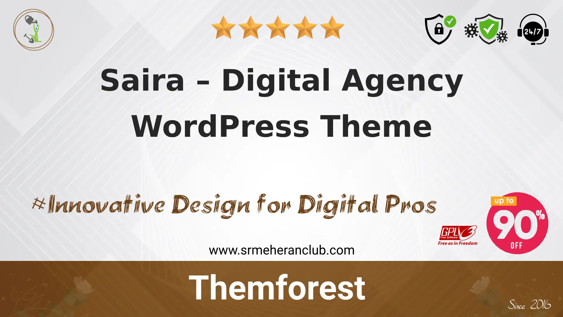 Saira – Digital Agency WordPress Theme