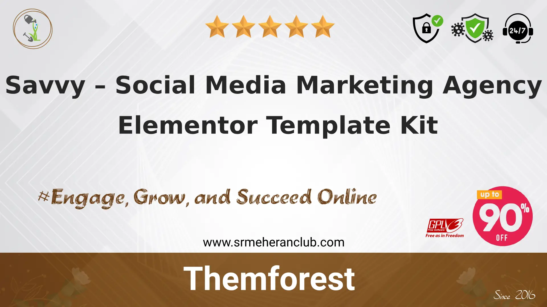 Savvy – Social Media Marketing Agency Elementor Template Kit