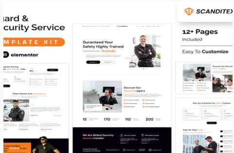 Product Image - Scanditex – Security Agency & Bodyguard Elementor Template Kit Product Image - Scanditex – Security Agency & Bodyguard Elementor Template Kit