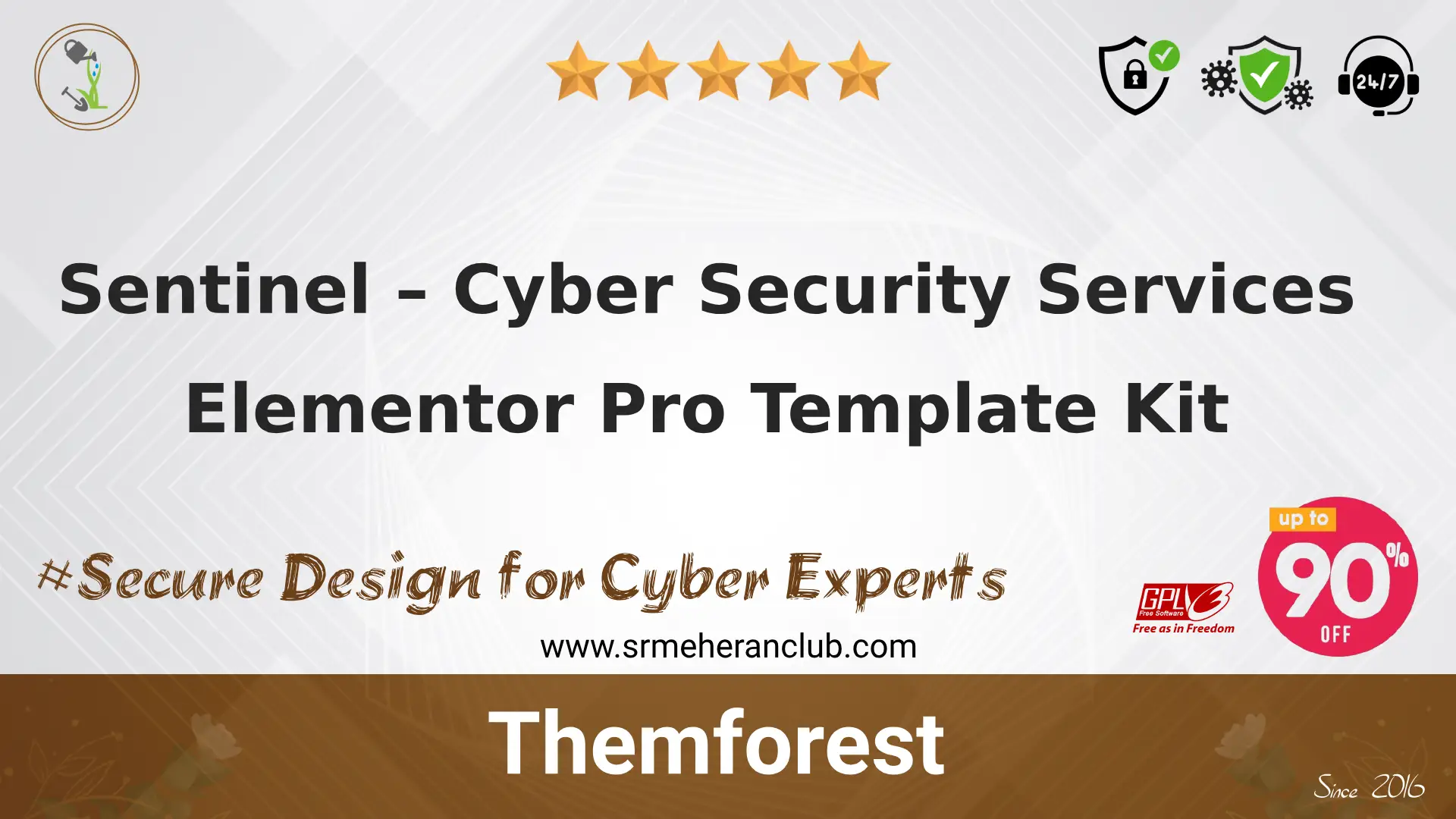 Sentinel – Cyber Security Services Elementor Pro Template Kit