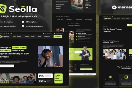 Product Image - Seolla – SEO & Digital Marketing Agency Template Kit