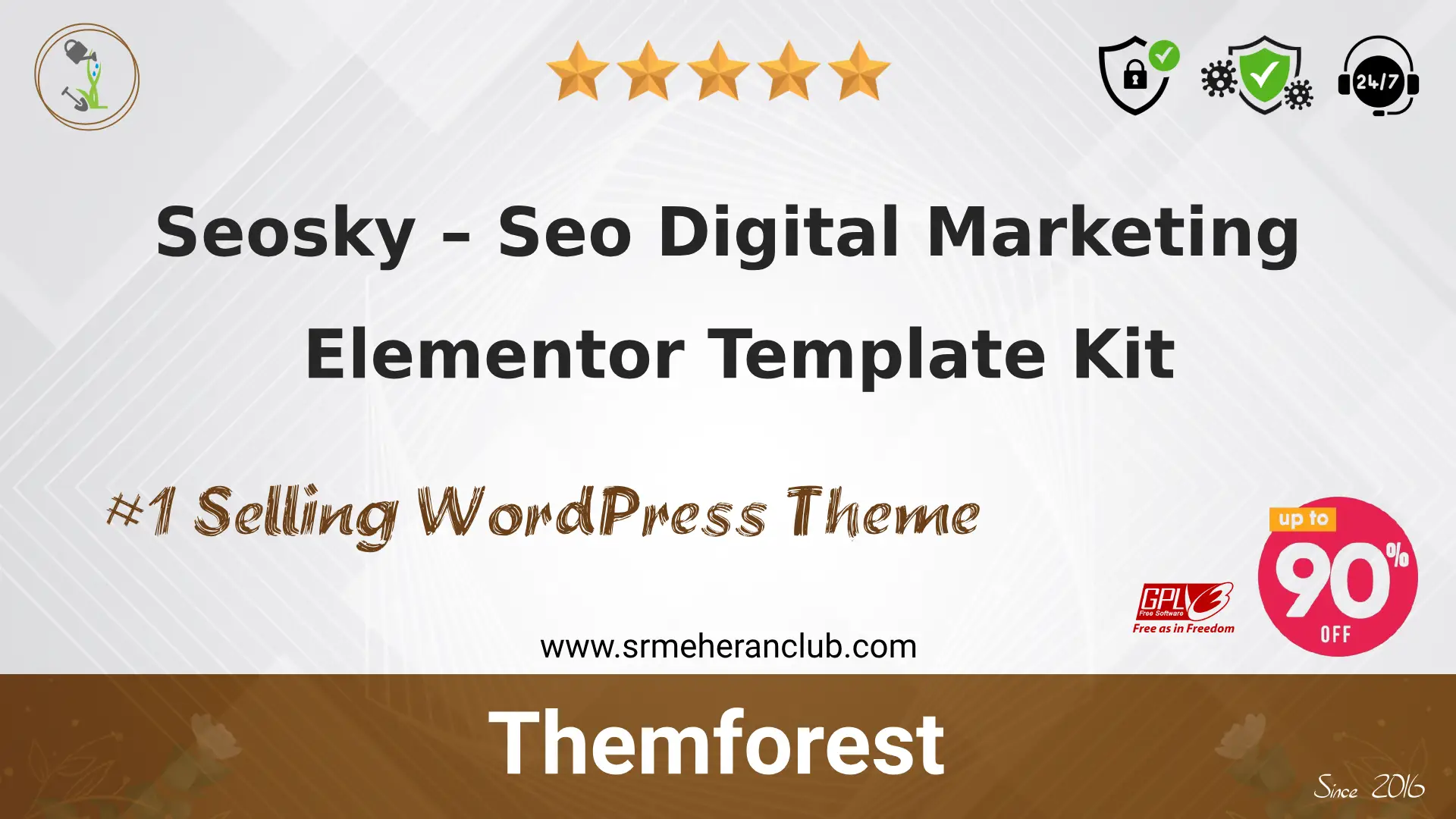 Seosky – Seo Digital Marketing Elementor Template Kit