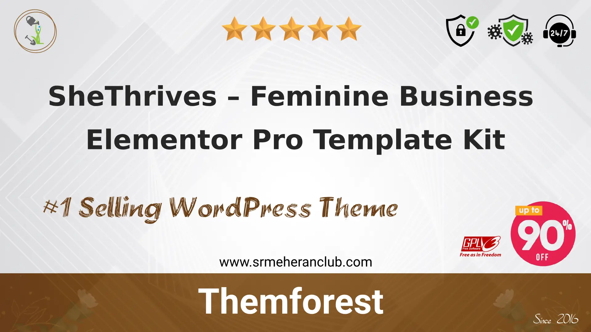 SheThrives – Feminine Business Elementor Pro Template Kit — Elementor Kit by Themeforest