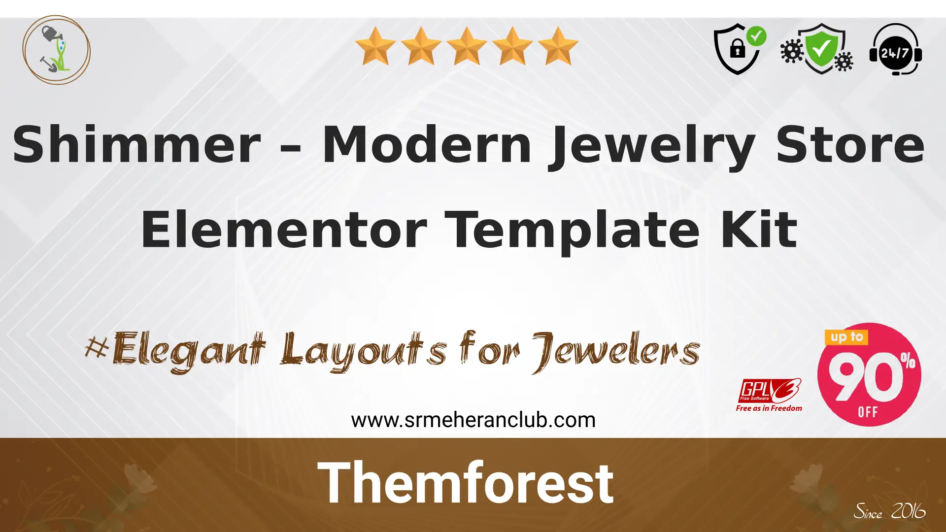 Shimmer – Modern Jewelry Store Elementor Template Kit