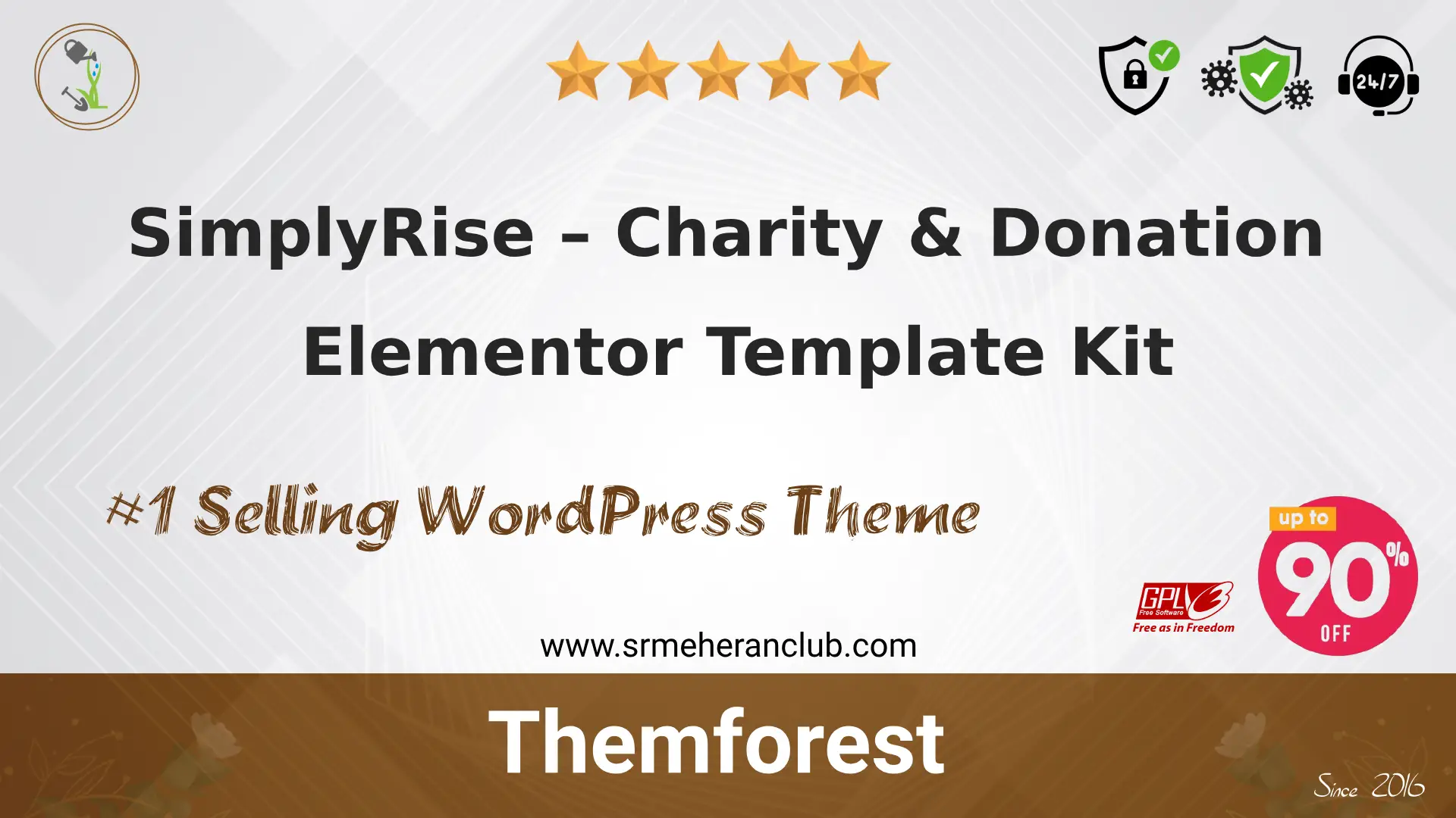 SimplyRise – Charity & Donation Elementor Template Kit