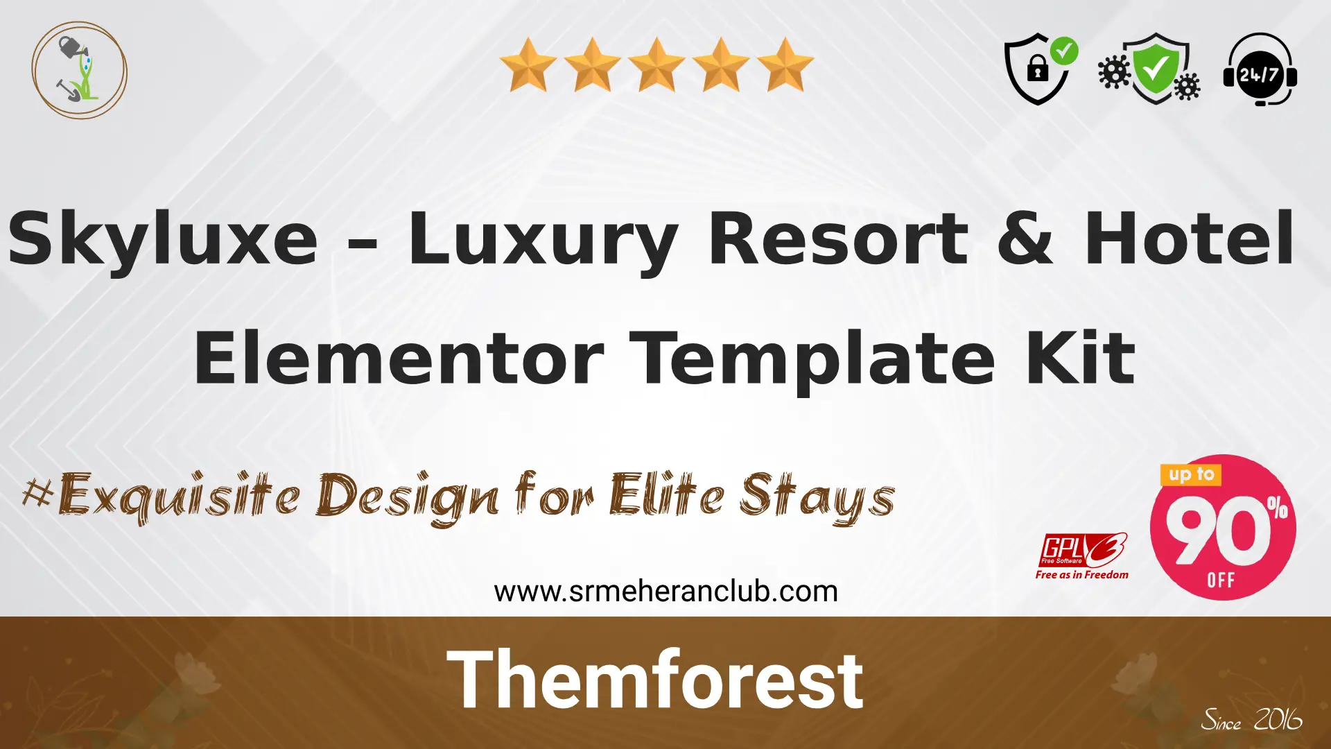 Skyluxe – Luxury Resort & Hotel Elementor Template Kit
