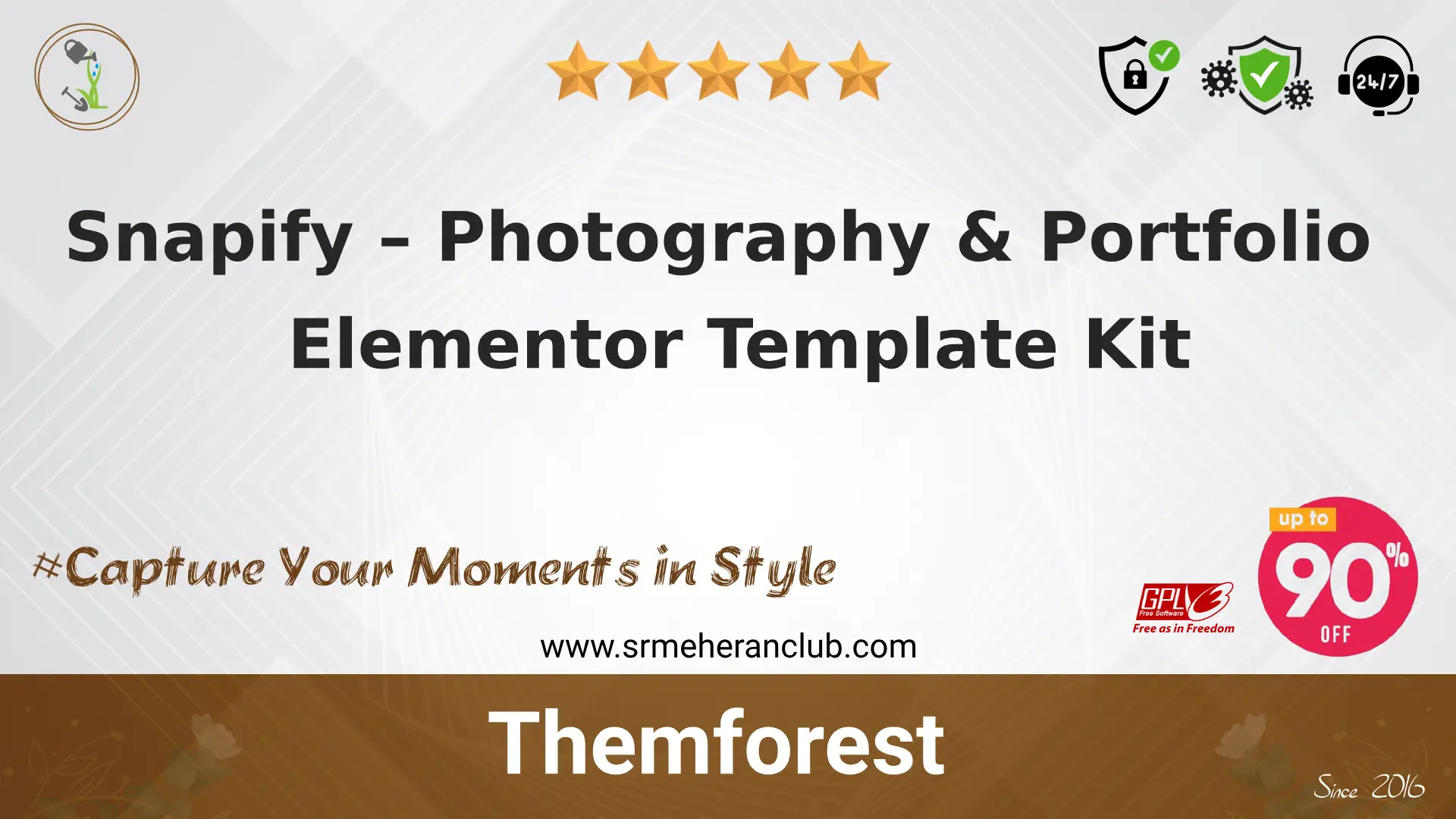 Snapify – Photography & Portfolio Elementor Template Kit