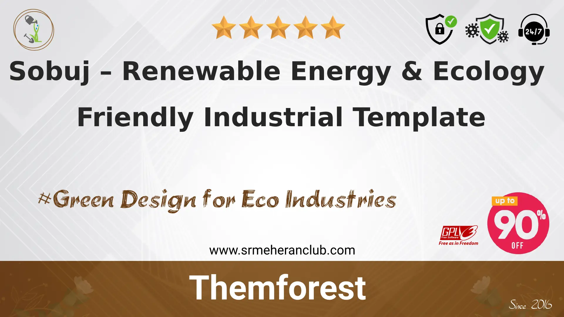Sobuj – Renewable Energy & Ecology Friendly Industrial Template