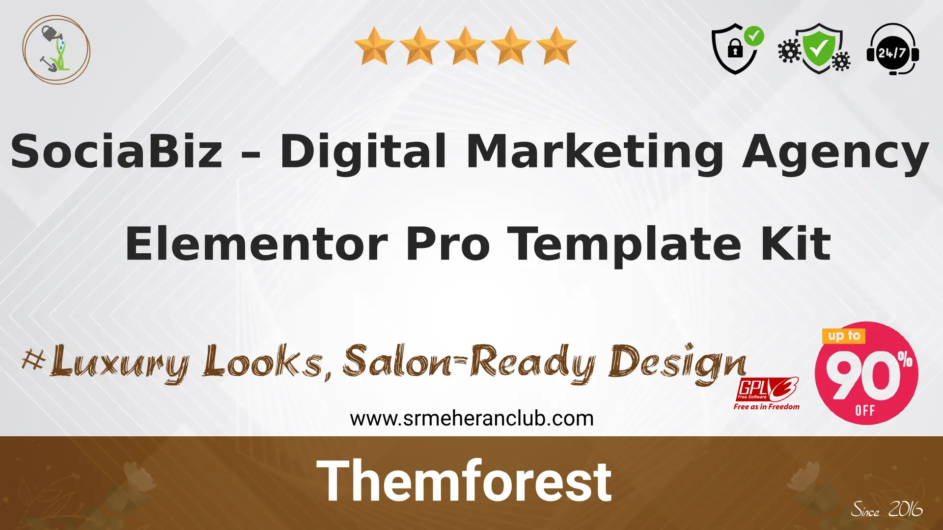 SociaBiz – Digital Marketing Agency Elementor Pro Template Kit1.0