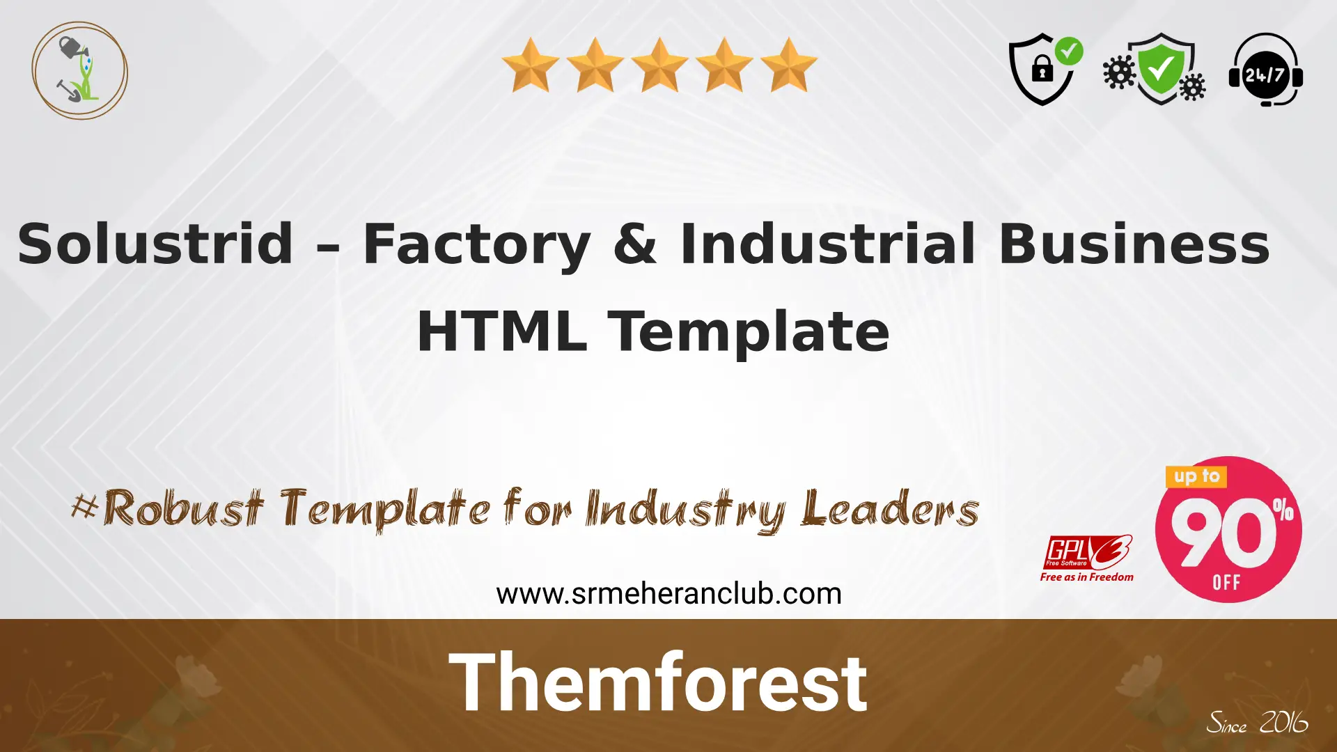 Solustrid – Factory & Industrial Business HTML Template — Template by Themeforest