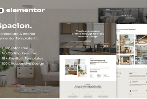 Product Image - Spacion – Architecture & Interior Elementor Template Kit Product Image - Spacion – Architecture & Interior Elementor Template Kit