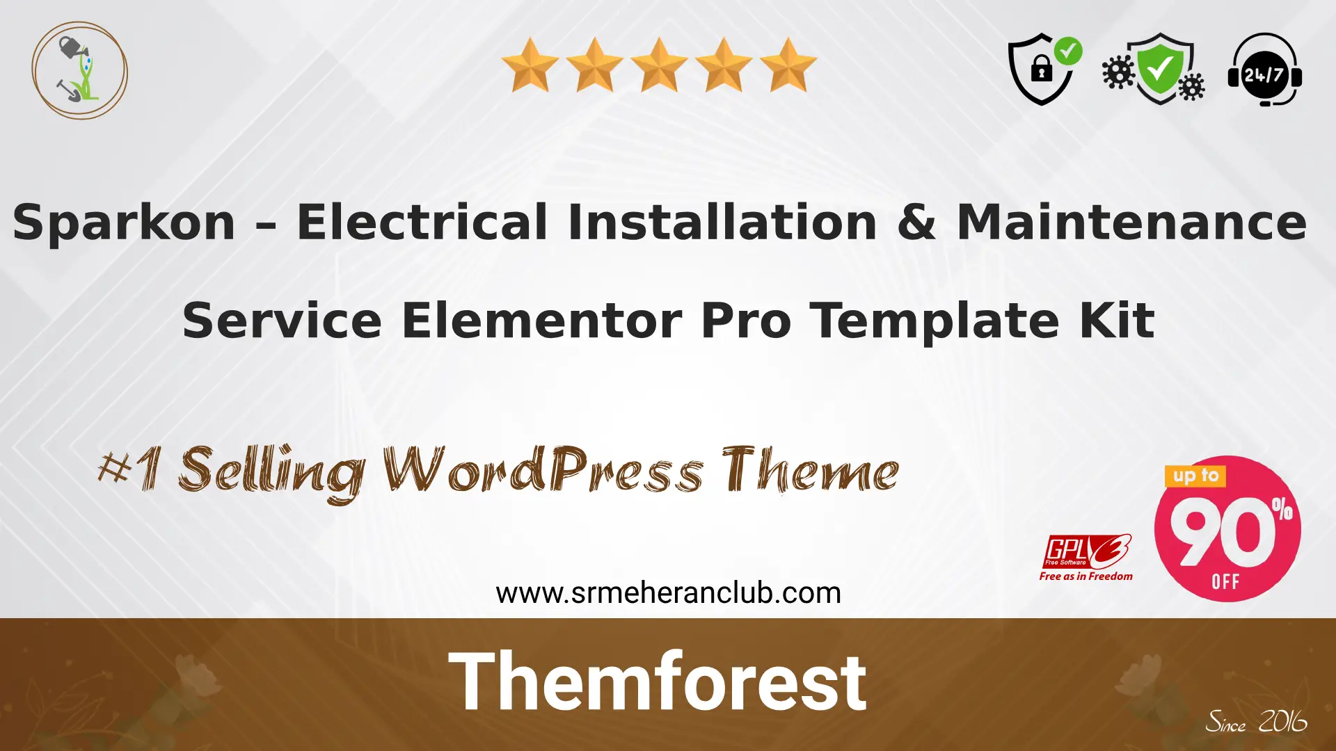 Sparkon – Electrical Installation & Maintenance Service Elementor Pro Template Kit
