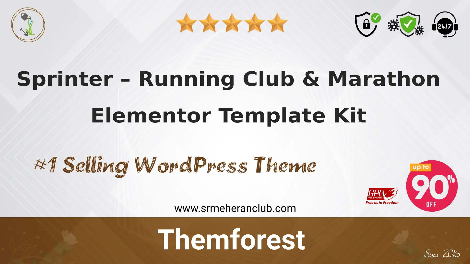 Sprinter – Running Club & Marathon Elementor Template Kit