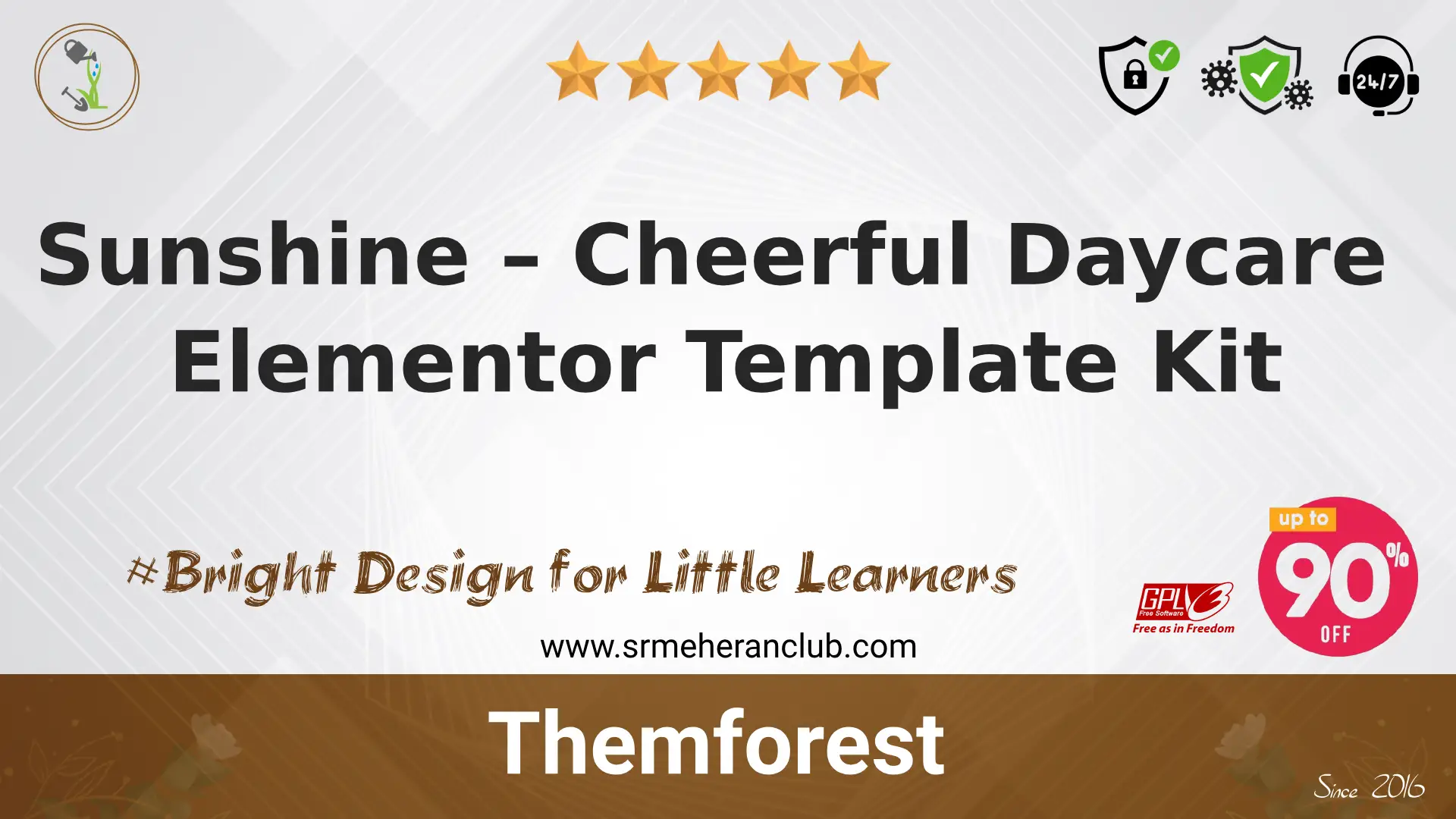 Sunshine – Cheerful Daycare Elementor Template Kit