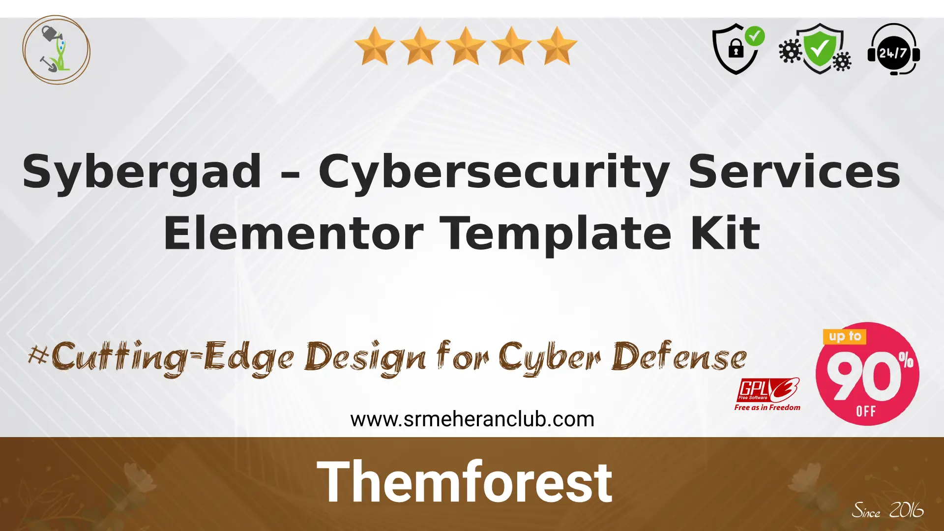 Sybergad – Cybersecurity Services Elementor Template Kit