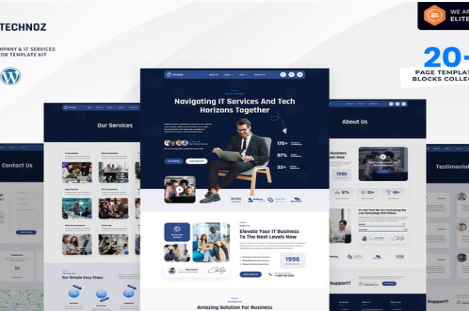Product Image - Technoz – Tech Company & IT Services Elementor Pro Template Kit