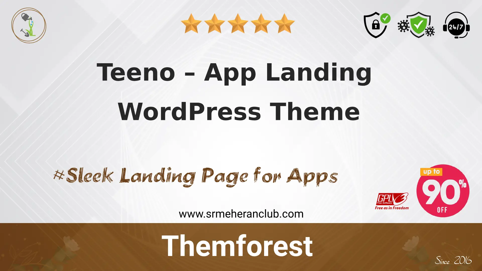 Teeno – App Landing WordPress Theme