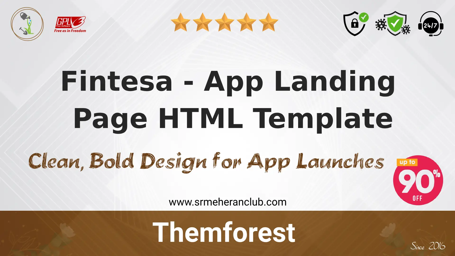 Fintesa – App Landing Page HTML Template