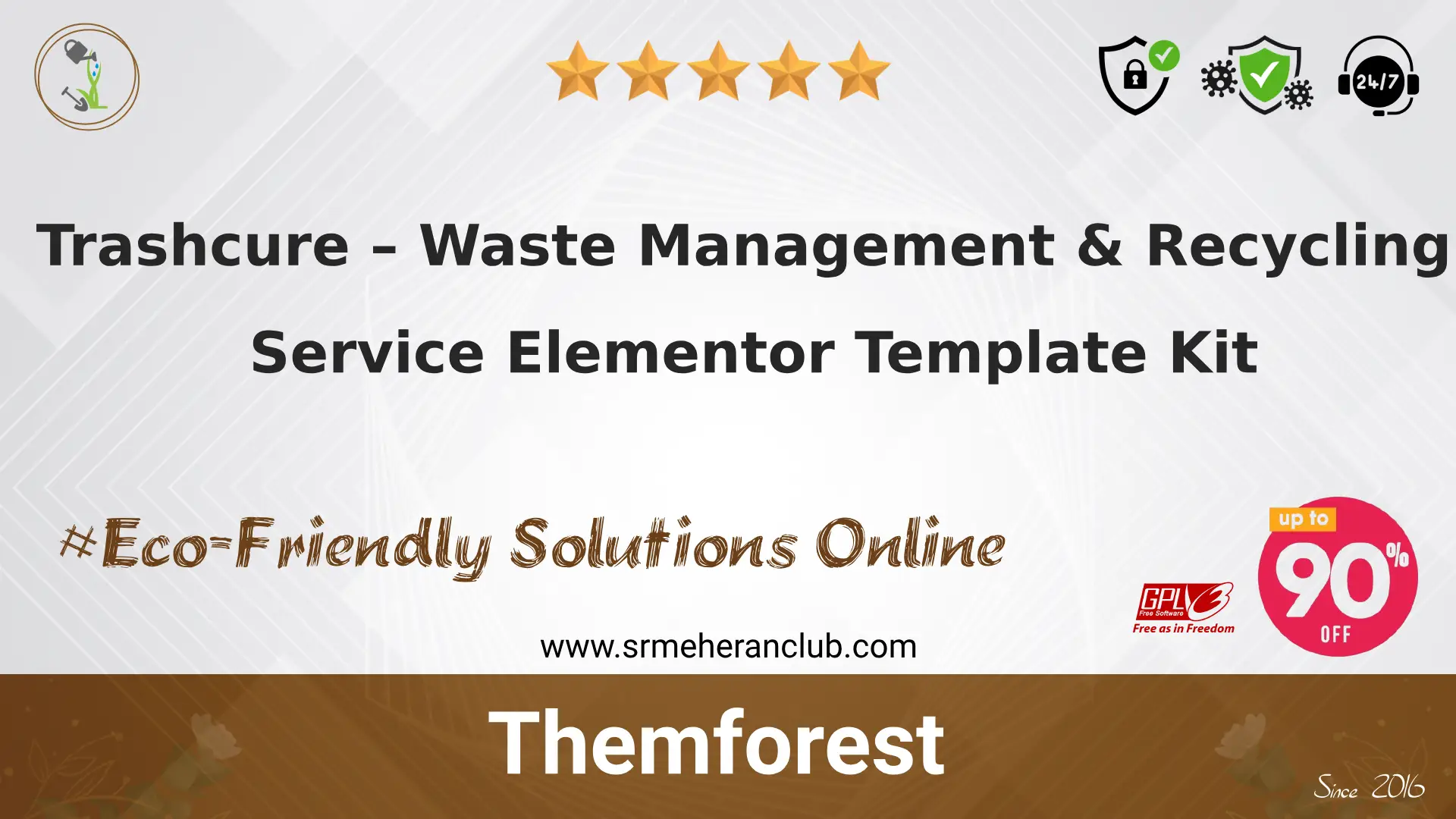 Trashcure – Waste Management & Recycling Service Elementor Template Kit