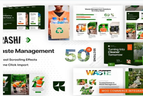 Product Image - Trashi – Waste Management & Recycling Elementor Pro Template Kit
