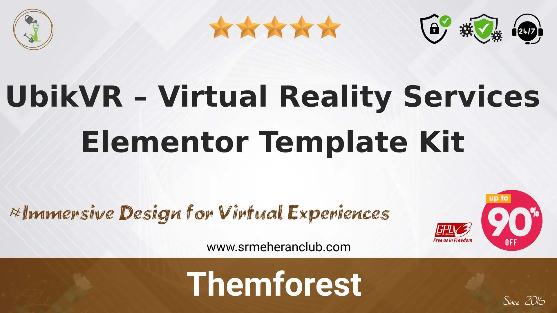 UbikVR – Virtual Reality Services Elementor Template Kit — Elementor Kit by Themeforest