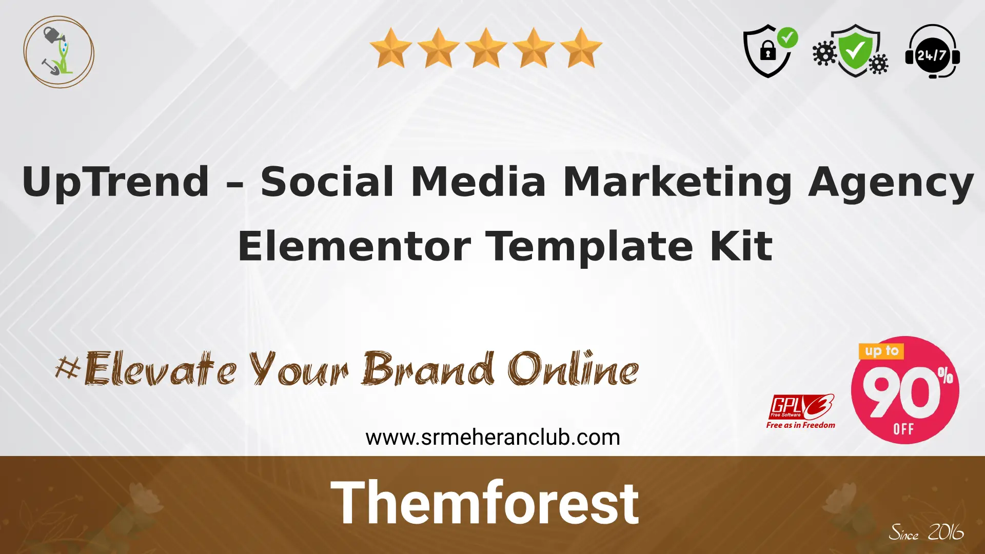 UpTrend – Social Media Marketing Agency Elementor Template Kit