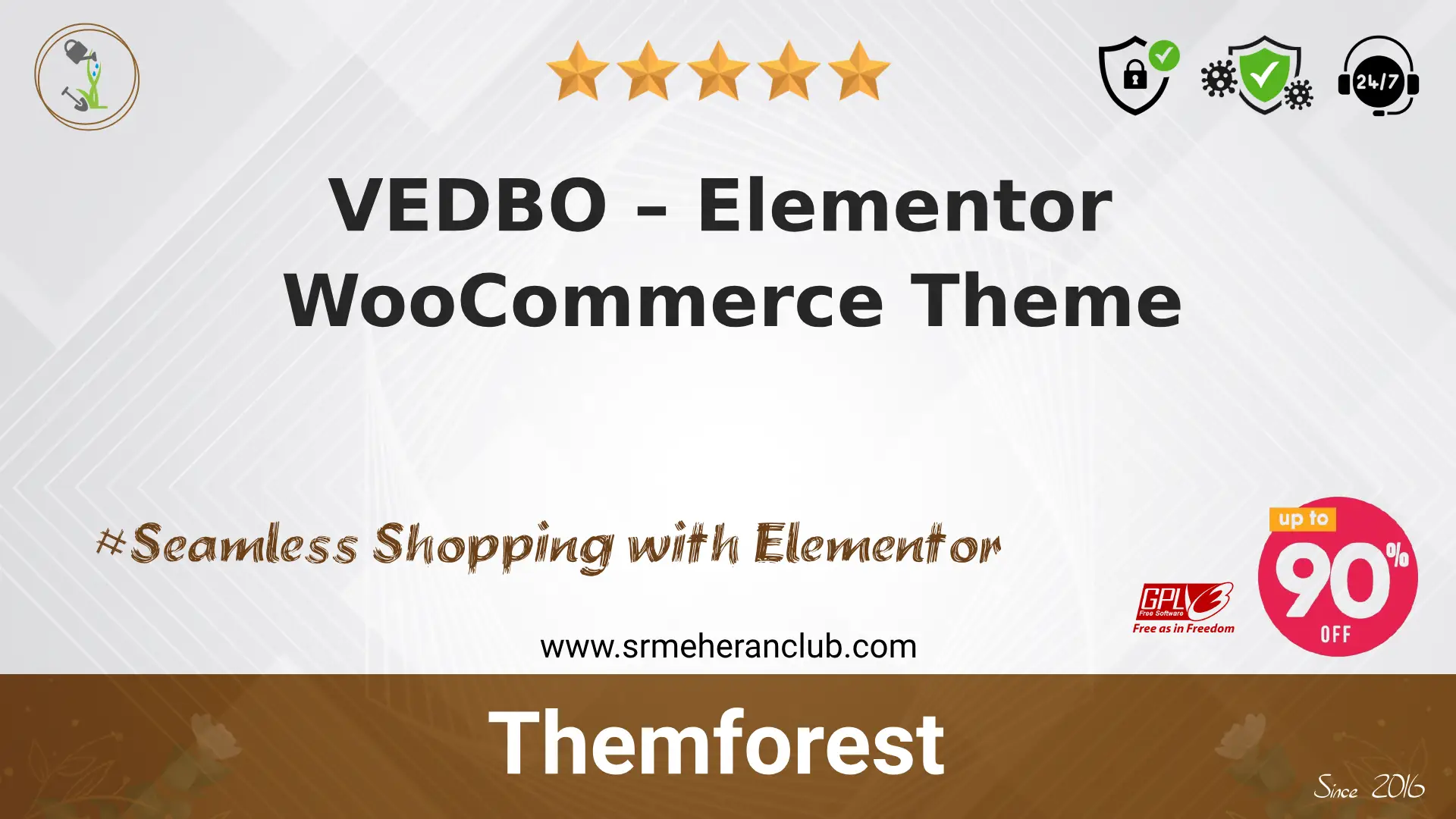 VEDBO – Elementor WooCommerce Theme — Theme by Themeforest