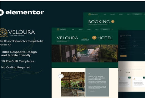 Product Image - Veloura – Hotel Resort Elementor Template Kit