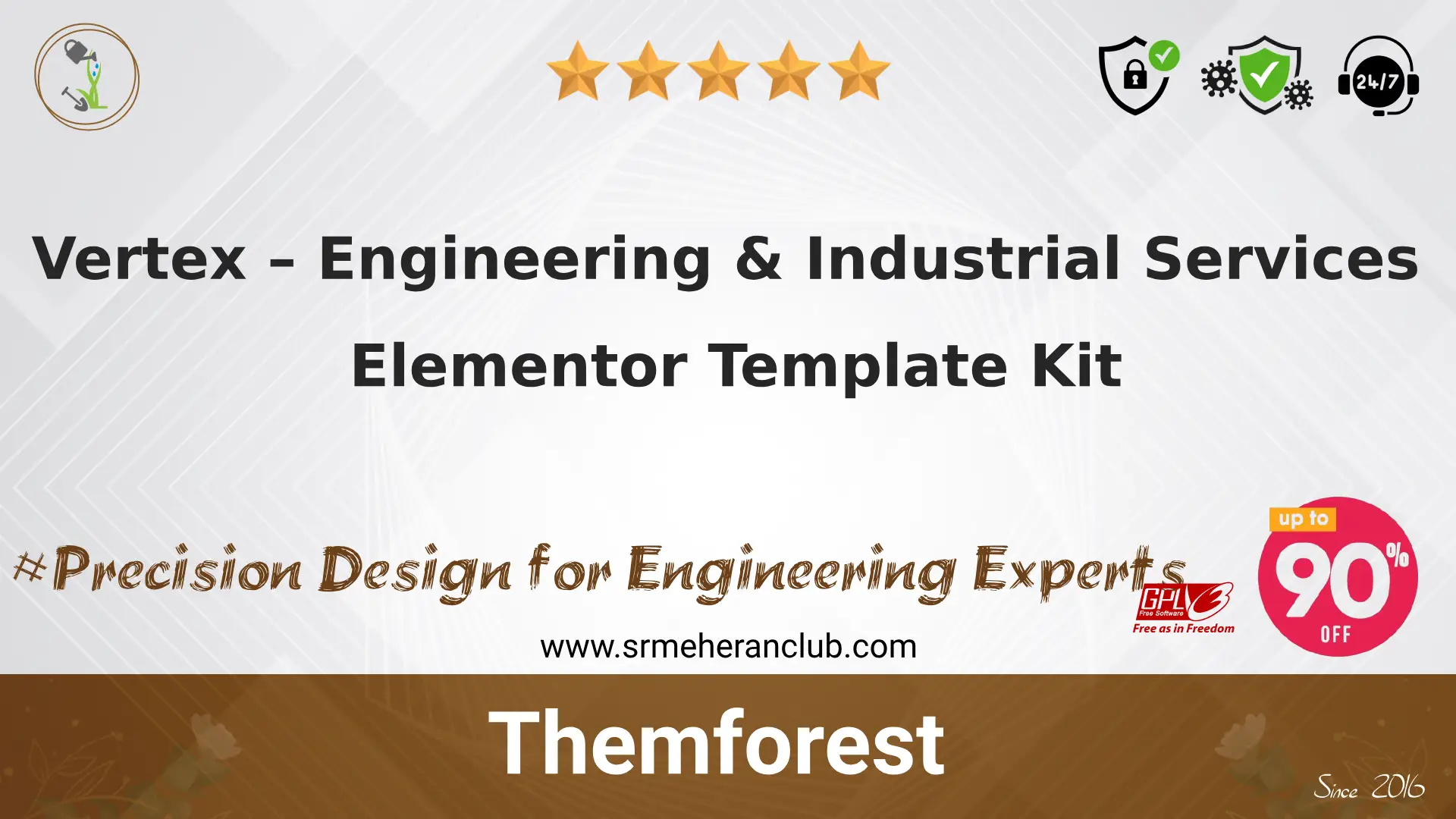 Vertex – Engineering & Industrial Services Elementor Template Kit