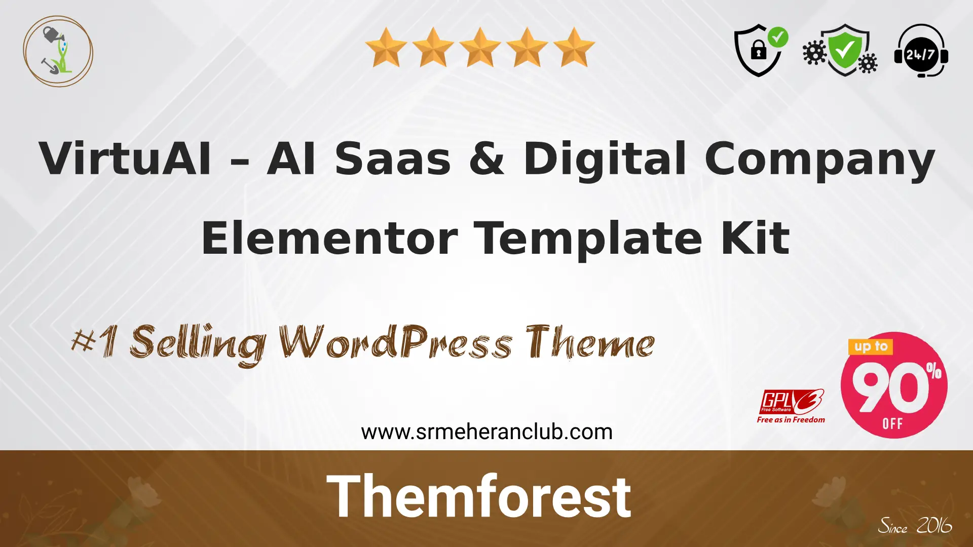 VirtuAI – AI Saas & Digital Company Elementor Template Kit